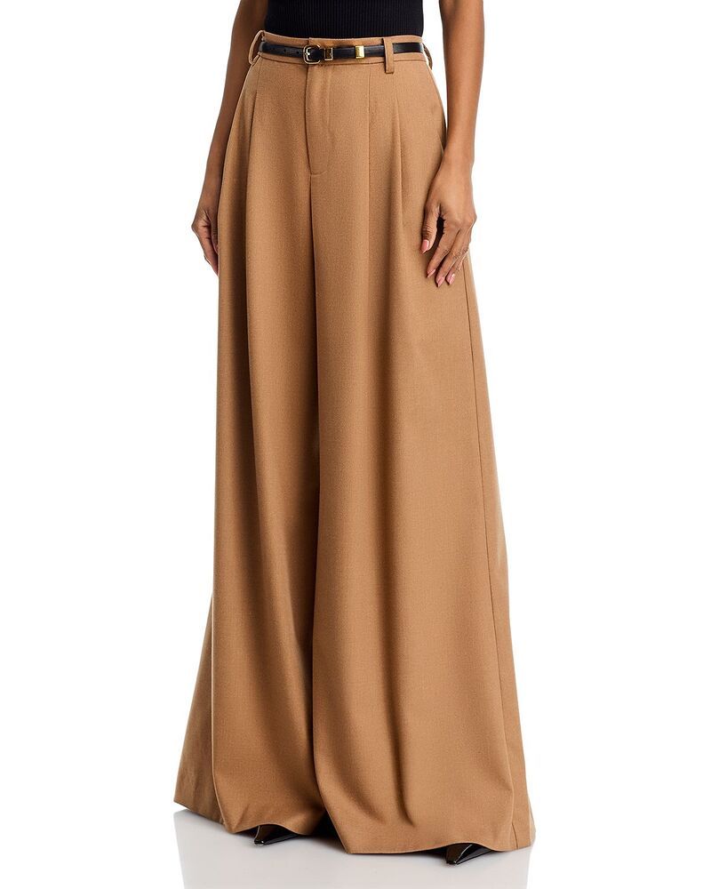 ラジャンス レディース ボトムス カジュアルパンツ ワイドレッグ LAGENCE Chelsy Wide Leg Pants Dark Macchiato