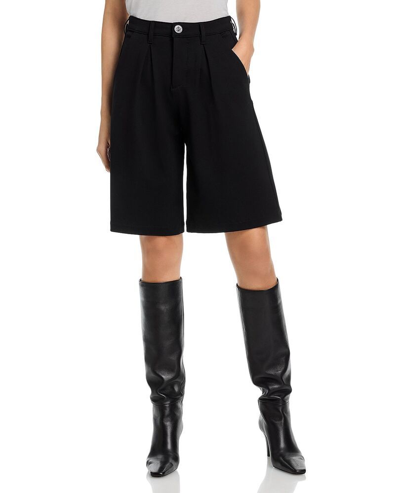 ラジャンス レディース ボトムス ハーフパンツ・ショーツ プリーツ ショートパンツ LAGENCE Akasha High Rise Pleated Bermuda Shorts Black ブラック