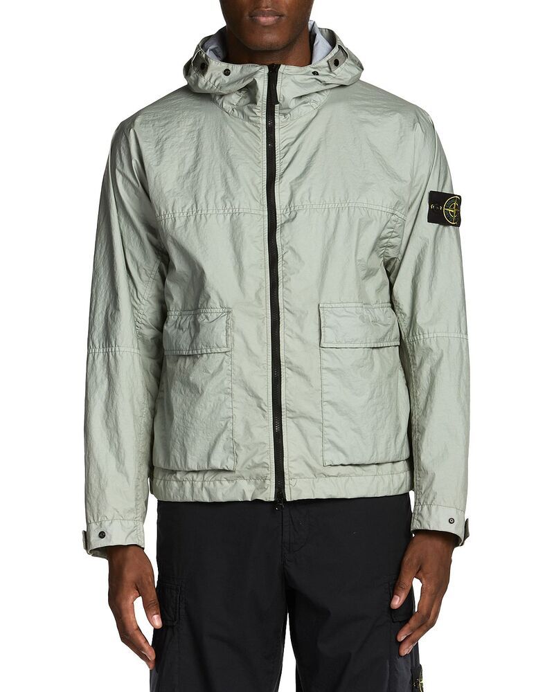 ストーンアイランド メンズ アウター ジャケット・ブルゾン フーデッドジャケット キャップ Stone Island Capospalla Zip Hooded Jacket Sage セージ