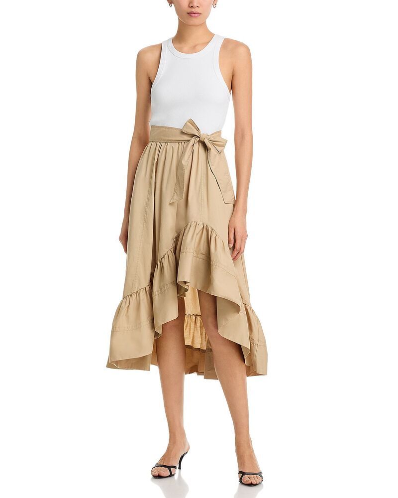 サンク ア セプト レディース トップス ワンピース Cinq Sept Zayla Dress WhiteKhaki ホワイト
