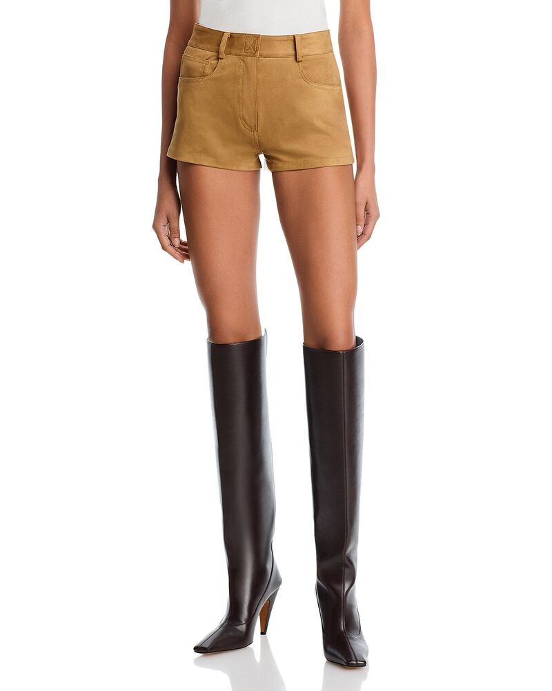 ノーマカマリ レディース ボトムス ハーフパンツ・ショーツ ハイウエスト ショートパンツ Norma Kamali High Waist Jean Shorts Camel キャメル