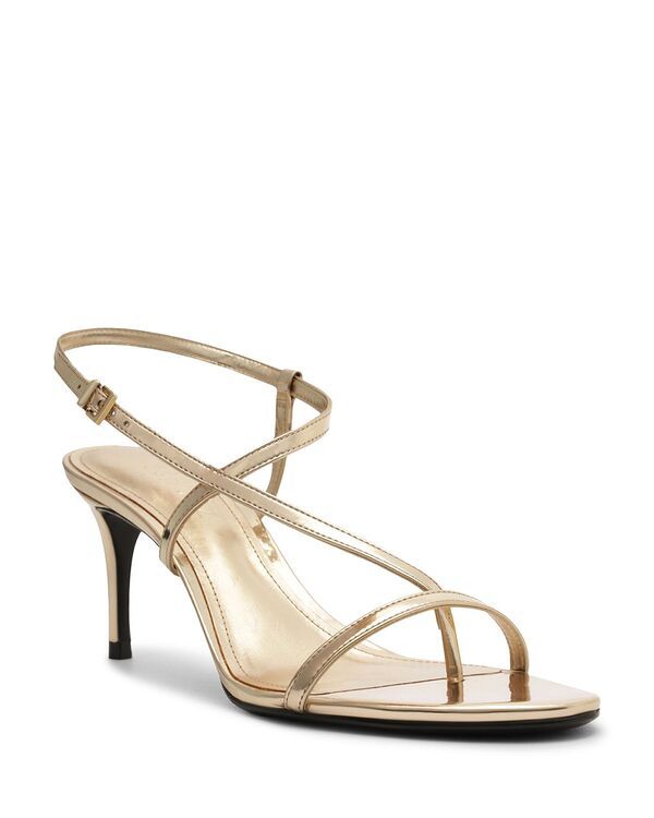 シュッツ レディース シューズ サンダル トール ヒール SCHUTZ Womens Azure Metallic Higheel Sandals Platina メタリック