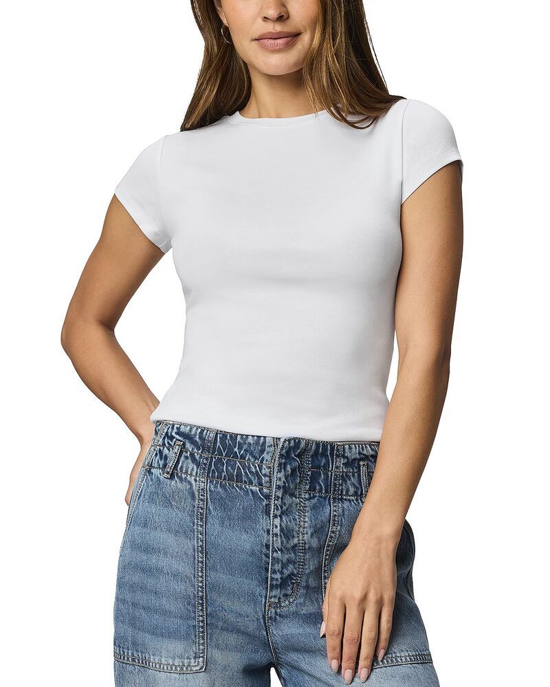 スプレンディット レディース トップス Tシャツ クルーネック Splendid Josie Crewneck Tee White ホワイト
