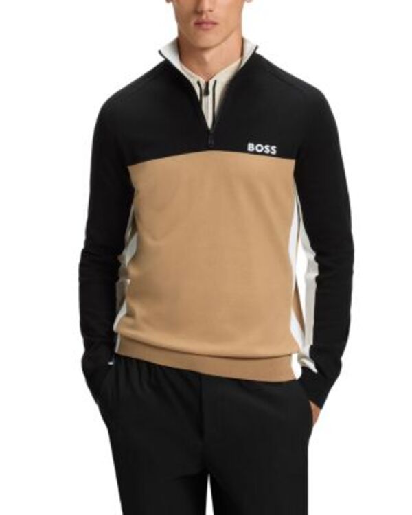 ボス メンズ アウター ニット・セーター BOSS K Hydro X Sweater Black ブラック