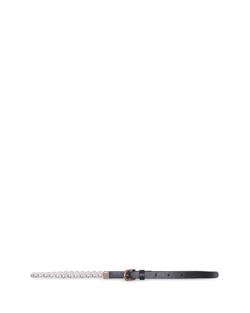 マージュ レディース アクセサリー ベルト レザー Maje Womens Bead Leather Belt Black ブラック