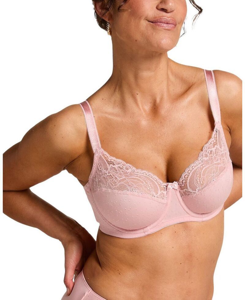 フンクミュラー レディース アンダーウェア ブラジャー Hunkemller Sophie NonPadded Underwired Bra Silver Pink ピンク
