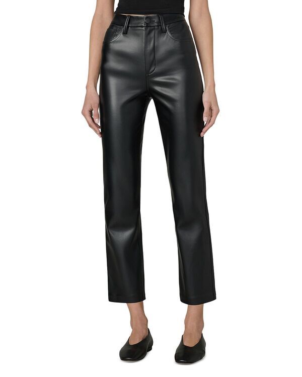 ジョーズジーンズ レディース ボトムス デニムパンツ レザー フェイクレザー Joes Jeans The Lyra Slim Faux Leather Jeans Black ブラック