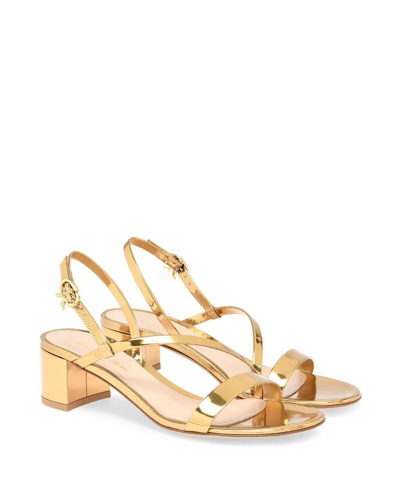 ジャンヴィト ロッシ レディース シューズ サンダル Gianvito Rossi Womens Betsey Sandals Gold Calf Leather ゴールド