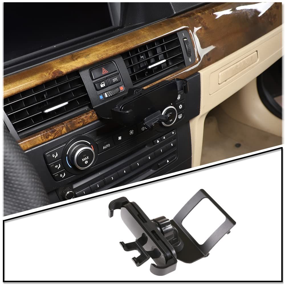 携帯ホルダー スマホホルダー 車載ホルダー BMW 3シリーズ E90 E91 E92 E93 2005年~2012年に適合 360度回転 携帯電話ホルダー 取り付け簡単 自由調節 車用 エアコン 吹き出し口 多機種対応 アルミニウム合金