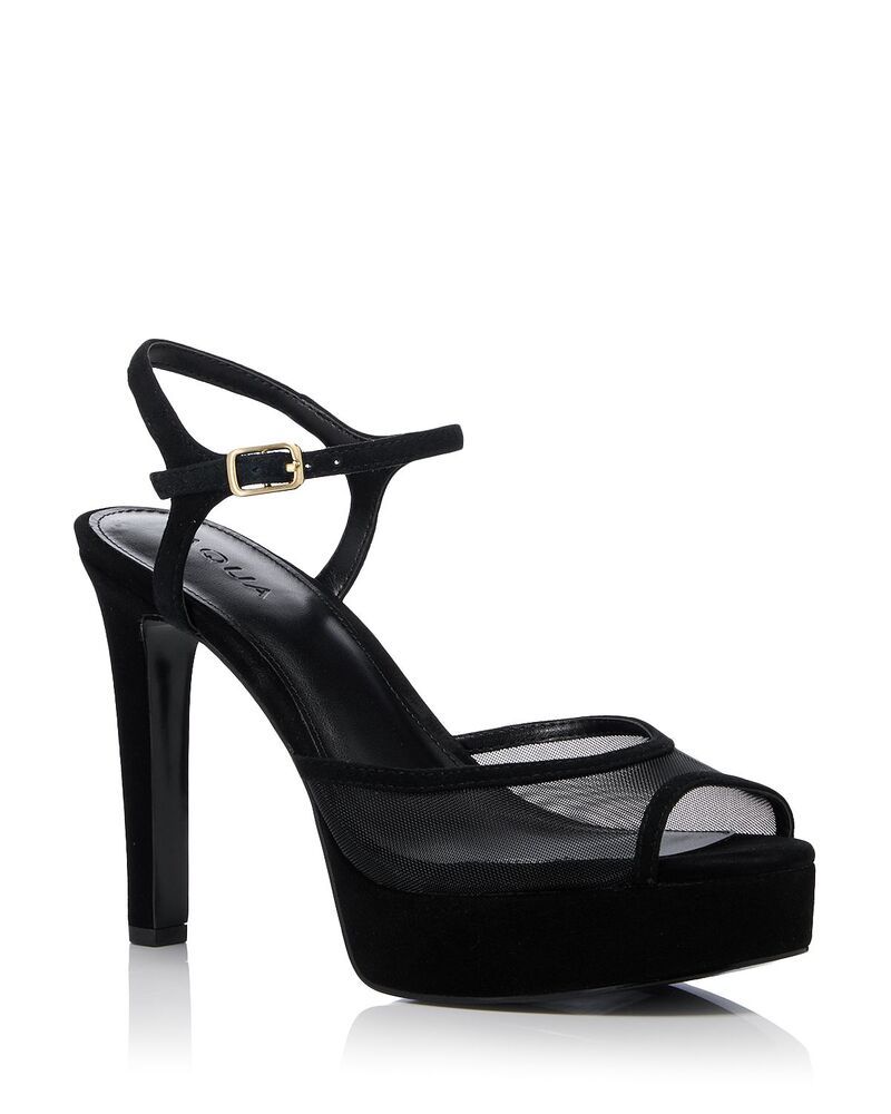 アクア レディース シューズ サンダル プラットフォーム AQUA Womens Poppy Platform Sandals Exclusive Black ブラック