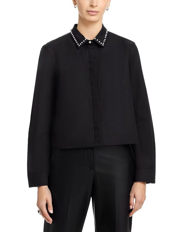 ヴェルヴェットバイグラハムスペンサー レディース トップス シャツ Velvet by Graham Spencer Jocelyn Embellished Shirt Black ブラック