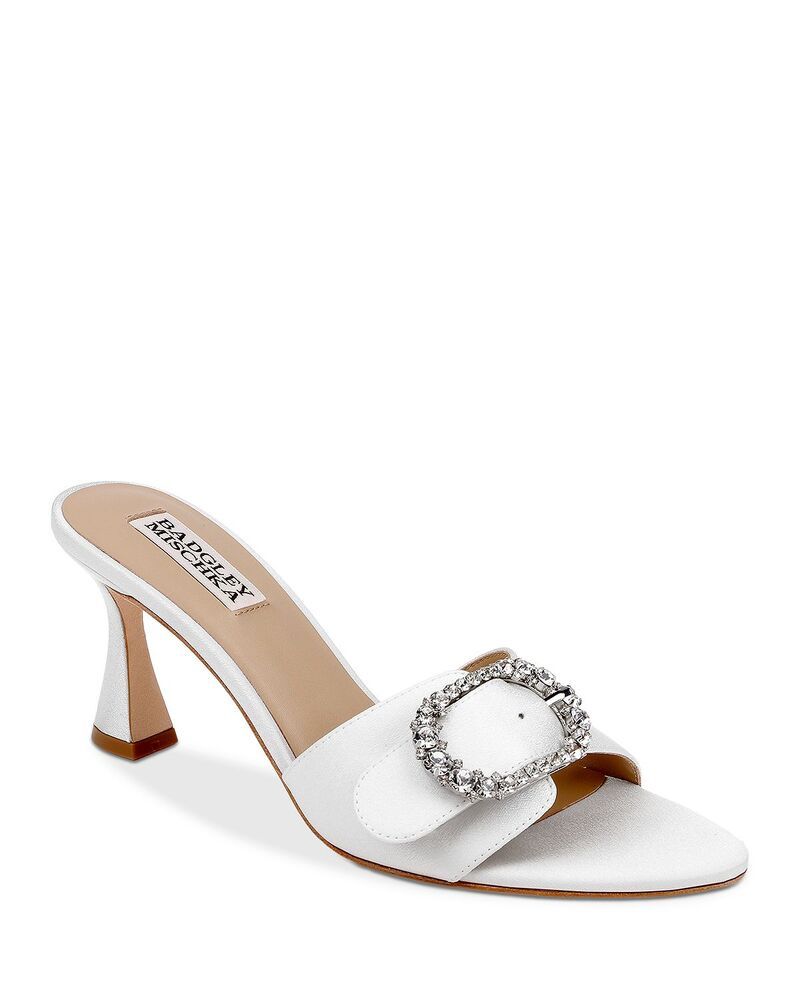 バッジェリーミシュカ レディース シューズ サンダル Badgley Mischka Womens Odetta Sandals White Crepe ホワイト