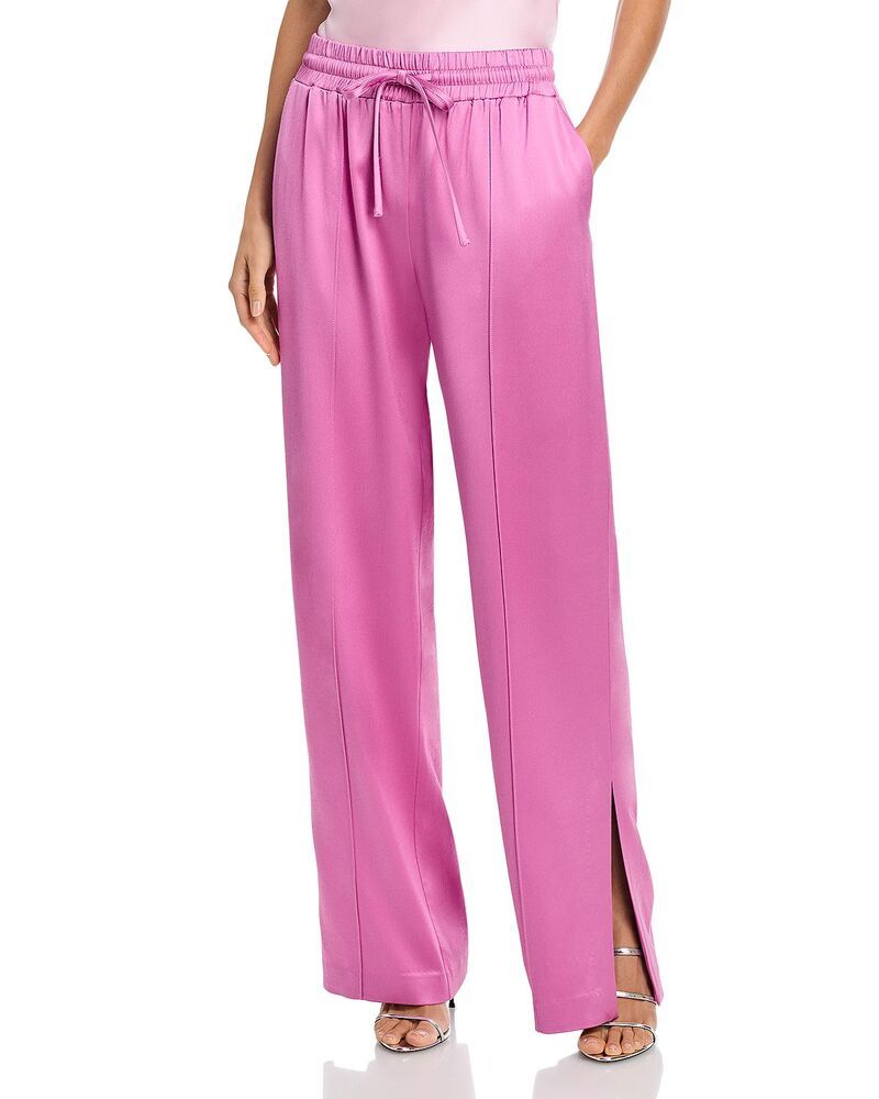 サンク ア セプト レディース ボトムス カジュアルパンツ サテン Cinq Sept Damoni Satin Pants Violet Dawn バイオレット