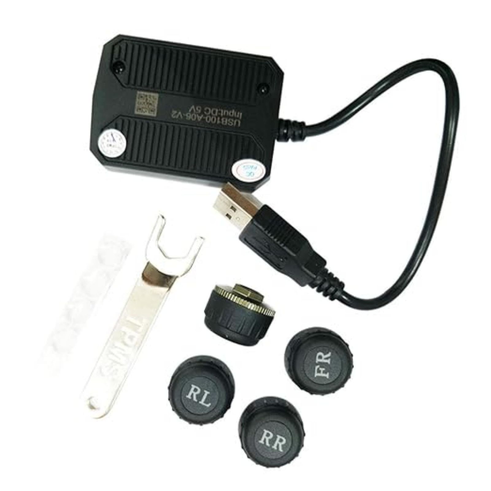 ATOTO AC-UTP1 USB TPMSタイヤ空気圧監視センサーシステム(外部センサー)- ATOTO A5&A6＆S8&P9&X10&V10&P10 Androidカーステレオモデル用に指定された