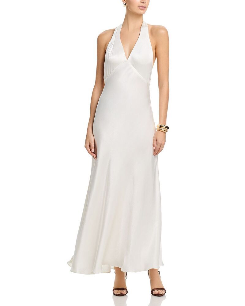 バードット レディース トップス ワンピース マキシ ホルター Bardothena Halter Neck Maxi Dress Ivory アイボリー