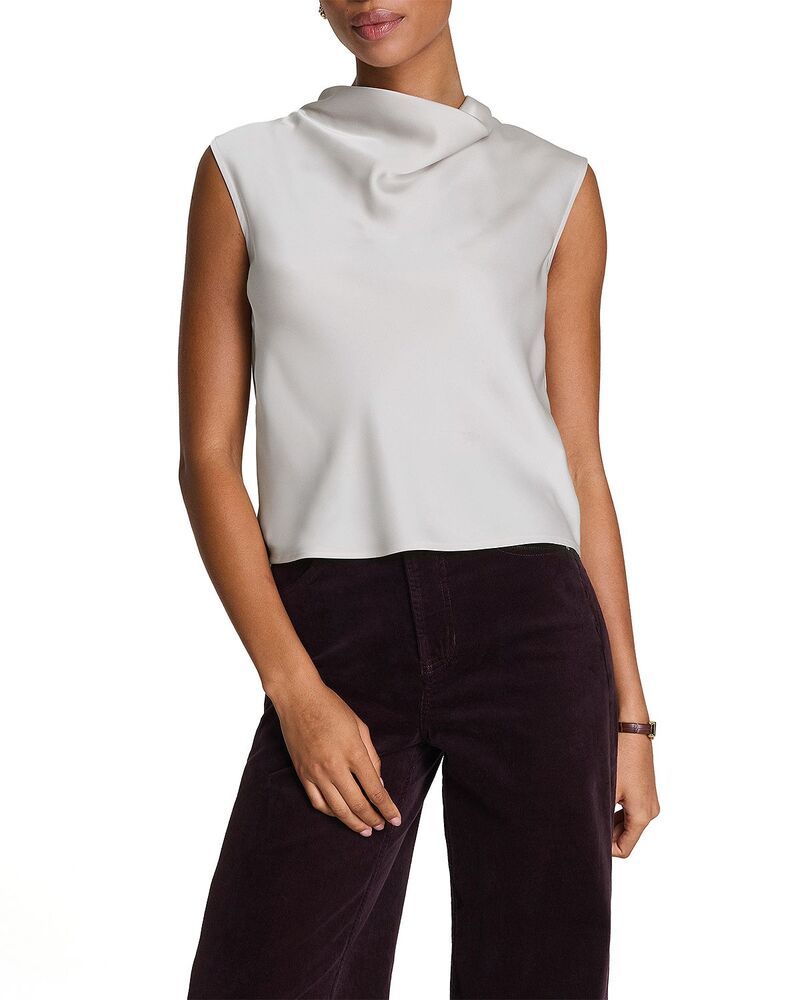 スパンク レディース トップス シャツ シルク ノースリーブ SPANX Better Than Silk Sleeveless Cowlneck Top Birch