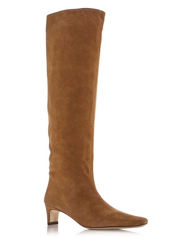 スタウド レディース シューズ ブーツ・レインブーツ トール STAUD Womens Wally Tall Boots Tan Suede タン