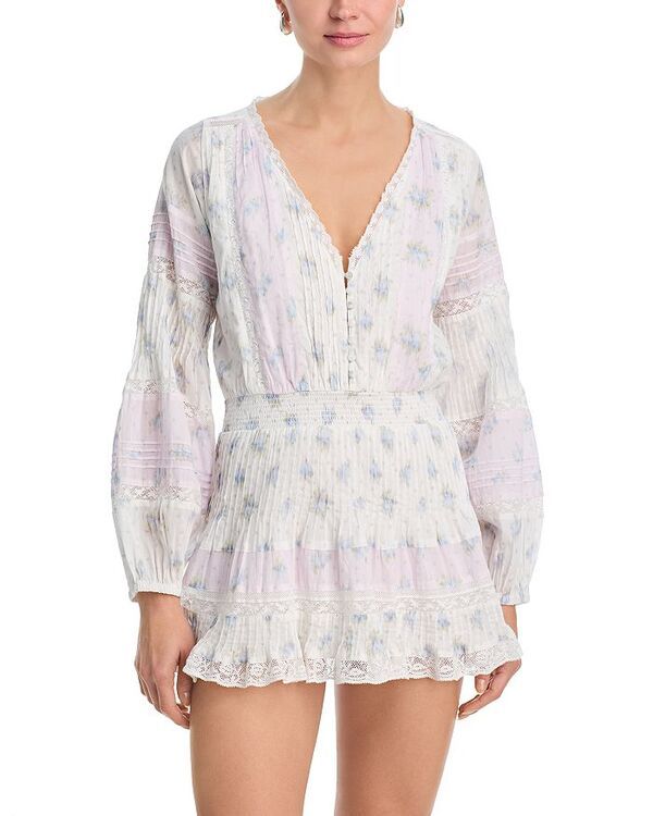 ラブスハックファンシー レディース トップス ワンピース LoveShackFancy Winfrey Dress Lilac Vanilla ライラック