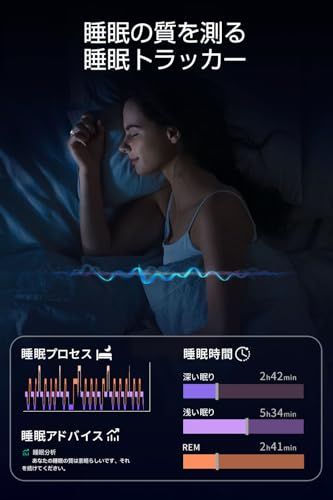 スマートリング 健康管理 【新登場 & 長時間使用可能】 Android/Iphone対応 睡眠管理 スマート指輪 ヘルスケア 睡眠計測 8種類運動モード 3種類データ測定機能 IP68防水USB磁気充電 カメラ制御 小型 超軽量 カロリー 974bdb88