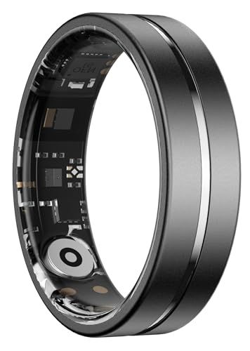 スマートリング メンズ レディーズ スマート指輪 健康指輪 Bluetooth指輪 体調管理 B-P/H-R/SP-O2飽和度/睡眠モニター 活動量計 歩数計 ジェスチャーコントロール リモートカメラ ワイヤレス充電ケース付き IOS/And 7565c20a