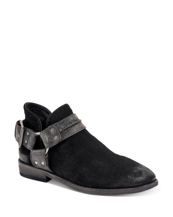 フリーピープル レディース シューズ ブーツ・レインブーツ Free People Womens Belle Harness Boots Black Suede ブラック