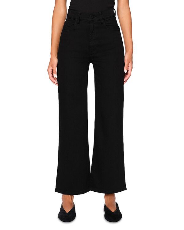 ディーエル 1961 レディース ボトムス デニムパンツ ワイドレッグ アンクル ジーンズ DL1961 Hepburn High Rise Ankle Wide Leg Jeans in Jet Black ブラック