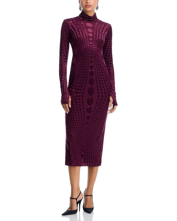 エーエフアールエム レディース トップス ワンピース AFRM Shailene Burnout Dress Cab Tonal