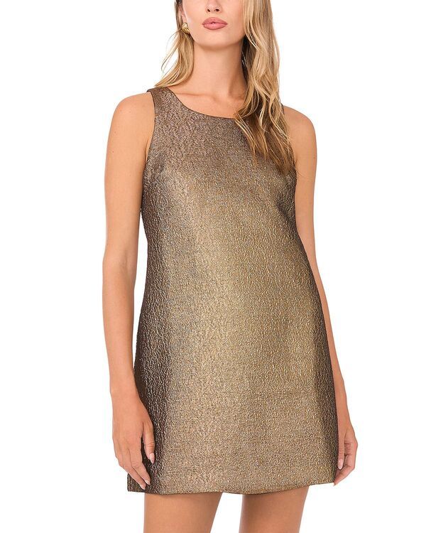 ワンステイト レディース トップス ワンピース トール 1STATE Metallic Shift Dress Antique Bronze メタリック