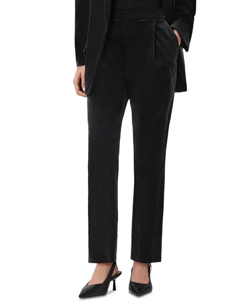 オールセインツ レディース ボトムス カジュアルパンツ ベルベット ALLSAINTS Aleida Velvet Pants Black ブラック