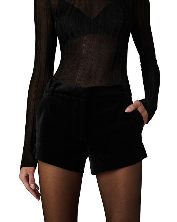 ジョーズジーンズ レディース ボトムス カジュアルパンツ ミニ ベルベット ショートパンツ Joes Jeans The Mini Velvetrouser Shorts Black ブラック
