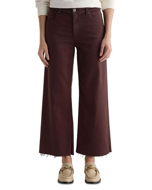 エージー レディース ボトムス デニムパンツ ワイドレッグ ジーンズ AG Saige High Rise Wide Leg Crop Jeans in Coffee Bean Coffee Bean コーヒー