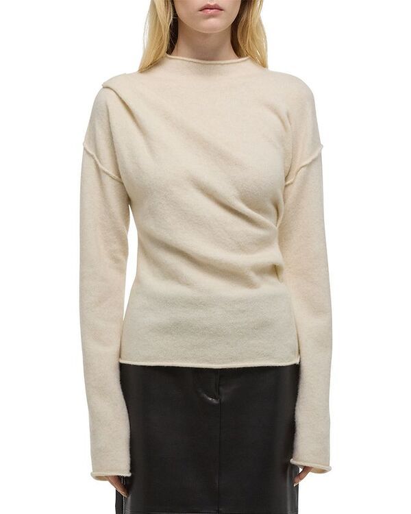 ヘルムート ラング レディース アウター ニット・セーター クルーネック プラスサイズ Helmut Lang Plush Slouchy Crewneck Sweater Ivory アイボリー