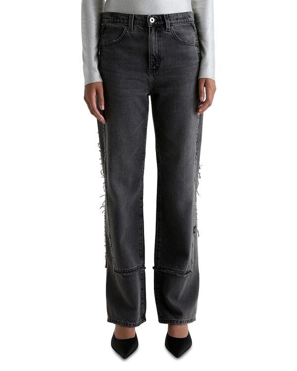 エージー レディース ボトムス デニムパンツ ジーンズ AG Brinley Mid Rise Straight Jeans in Overnight
