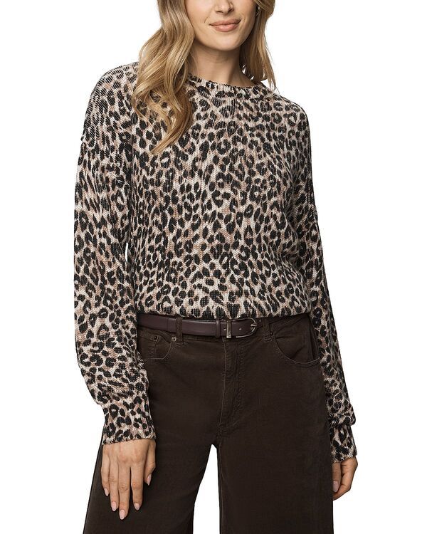 スプレンディット レディース アウター ニット・セーター プリント Splendidelaney Leopard Print Sweater Snow Leopard アニマル