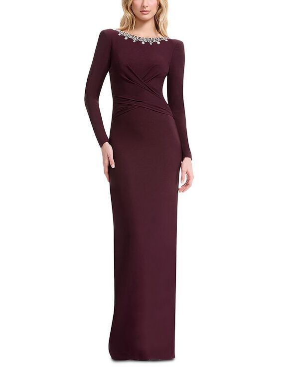 ドレスザポプレーション レディース トップス ワンピース Dress the Population Annembellished Gown Dark Cherry