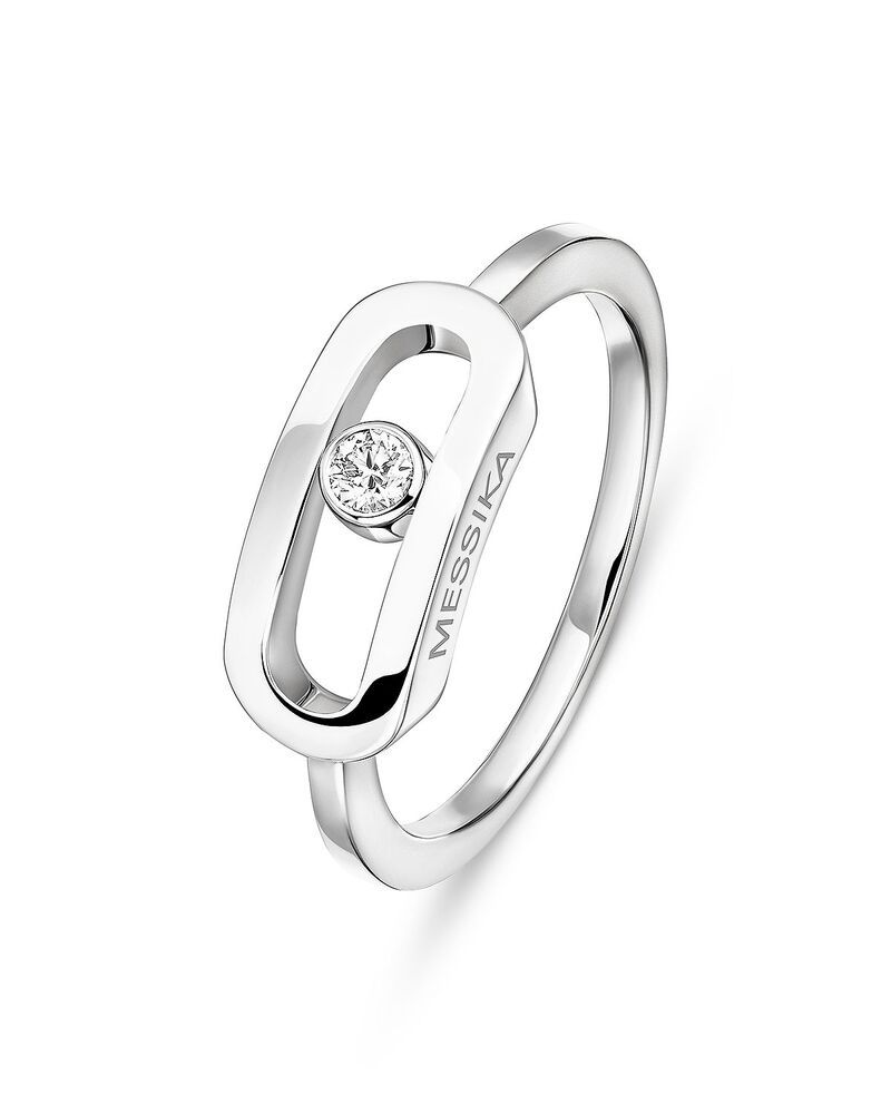 メシカ レディース アクセサリー リング Messika Diamond Move Uno Large Model Ring in 18K Gold 006 tcwhite Gold ホワイト