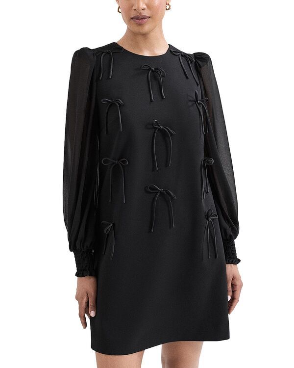 フェイズ・エイト レディース トップス ワンピース Phaseight Jamie Bow Dress Black ブラック