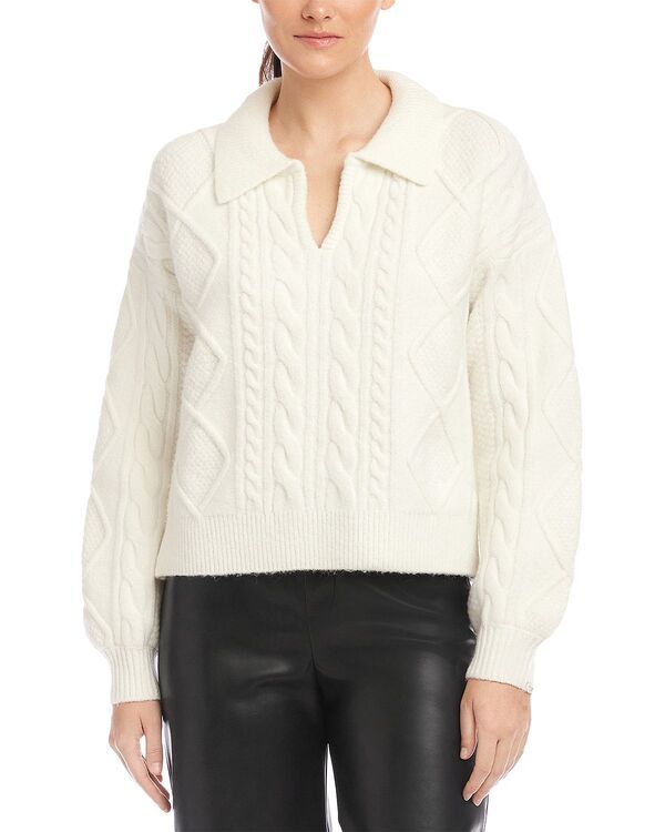フィフティーントゥエンティ レディース アウター ニット・セーター ポロシャツ Fifteen Twenty Francis Polo Sweater Off White オフホワイト