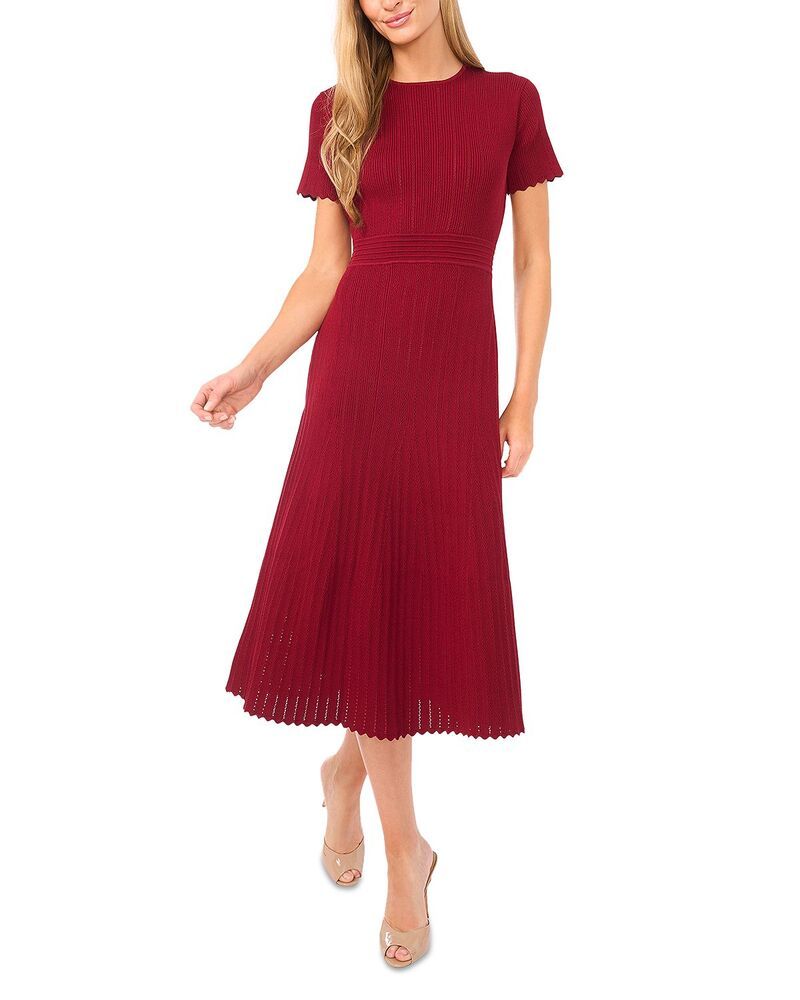テッドベーカー レディース トップス ワンピース クルーネック ミディ Ted Baker Short Sleeve Crew Neck Midi Dress Candy Heart