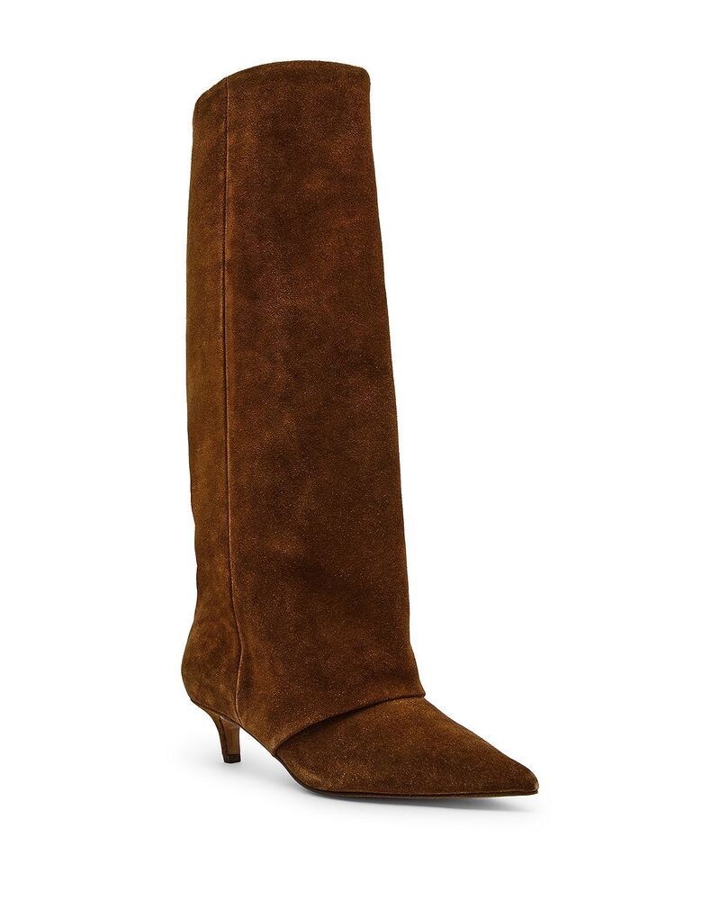 スティーブ マデン レディース シューズ ブーツ・レインブーツ トール スエード STEVE MADDEN Womens Luca Suede Tall Boots Chestnut Suede