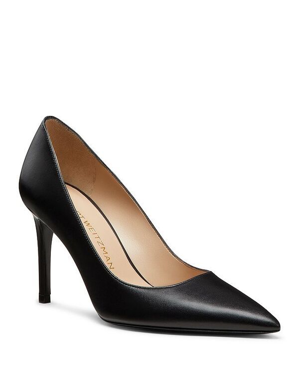 スチュアート ワイツマン レディース シューズ パンプス Stuart Weitzman Womenstuart Power 85 Pumps Black Smooth Leather ブラック