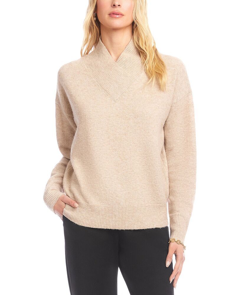 カレンケーン レディース アウター ニット・セーター Karen Kane Shawl Collar Sweater Sand サンド 10,935円