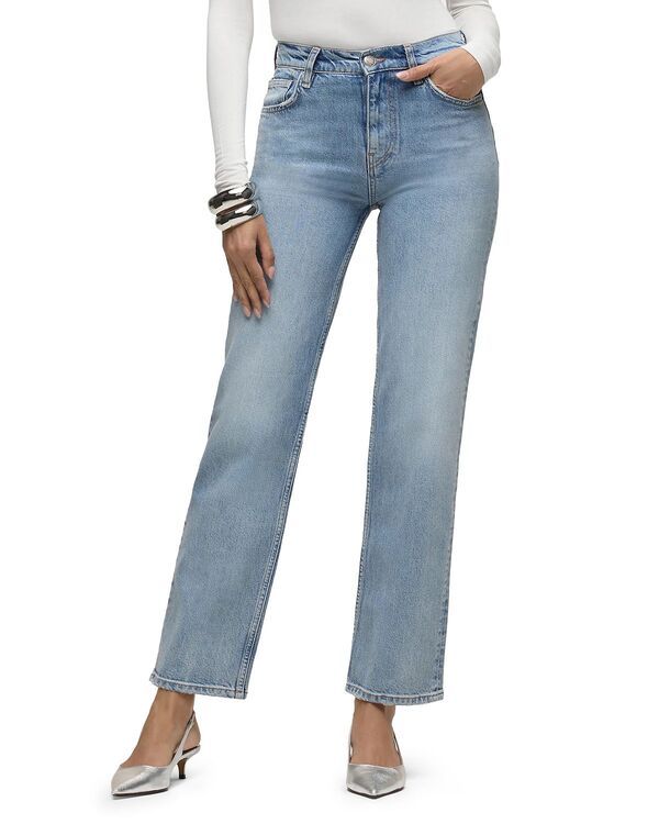 ハドソン レディース ボトムス デニムパンツ ジーンズ Hudson HighRise Straight Jeans in Spritzer