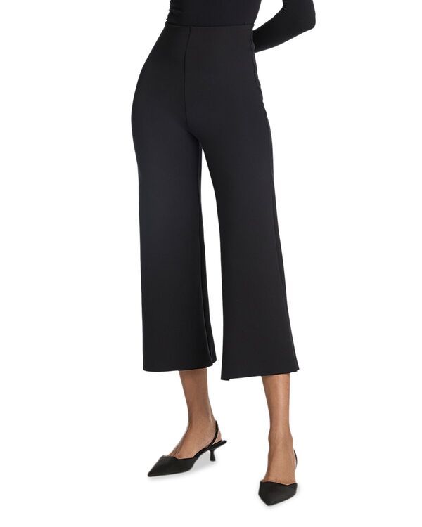コマンドー レディース ボトムス カジュアルパンツ ワイドレッグ クロップド Commando Cropped Wide Leg Pants Black ブラック
