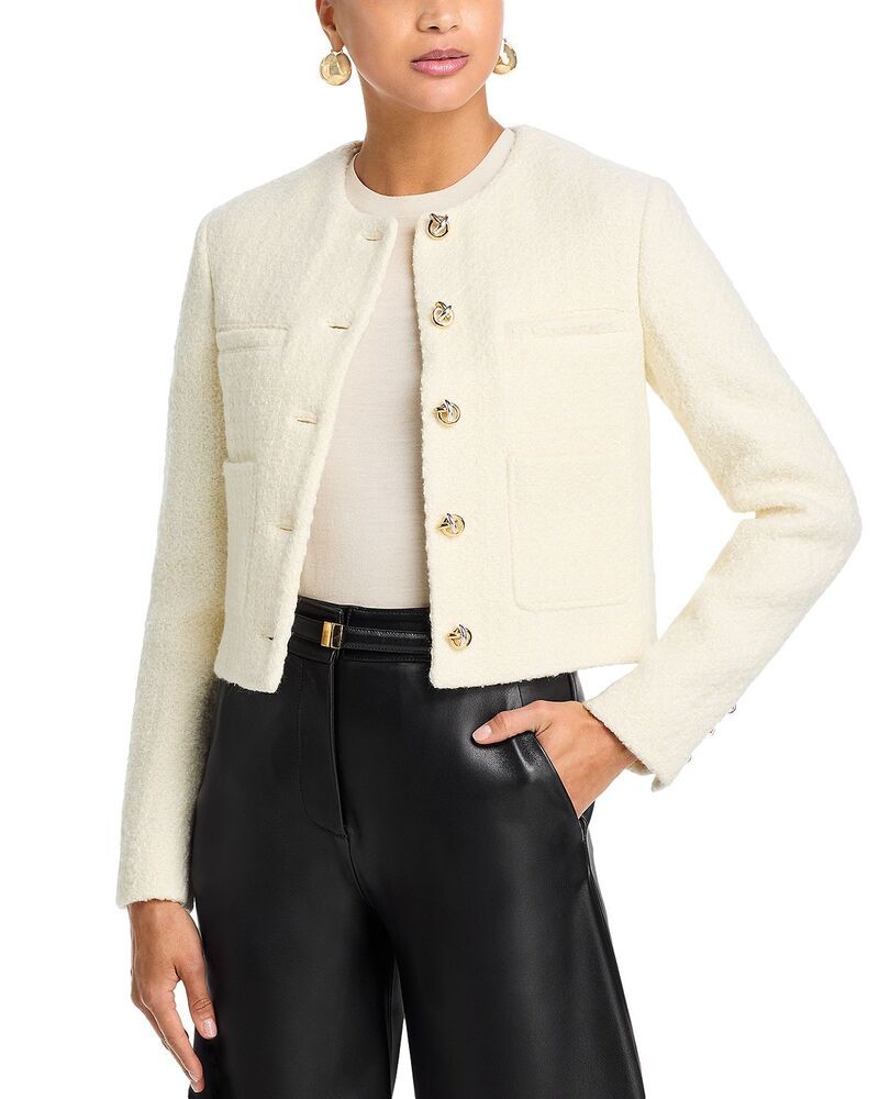 アルチュザラ レディース アウター ジャケット・ブルゾン クロップド Altuzarra Beanie Cropped Jacket Ivory アイボリー