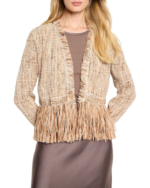 ニックプラスゾーイ レディース アウター ジャケット・ブルゾン ニット フリンジ NICZOE Cork Fringe Knit Jacket Neutral Multi マルチカラー
