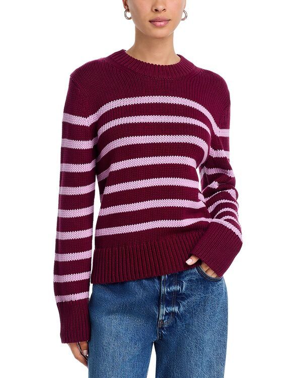 レイルズ レディース アウター ニット・セーター コットン Rails Alise Cotton Sweater Mulberry Stripe ストライプ