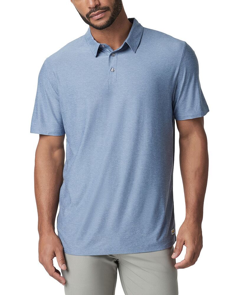 ビュオーリ メンズ トップス ポロシャツ Vuori Strato Tech Polo Shirt Chambray Heather ヘザー