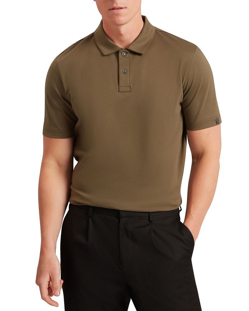 テッドベーカー メンズ トップス ポロシャツ コットン Ted Baker Connall Short Sleeve Softouch Cotton Polo Khaki カーキ