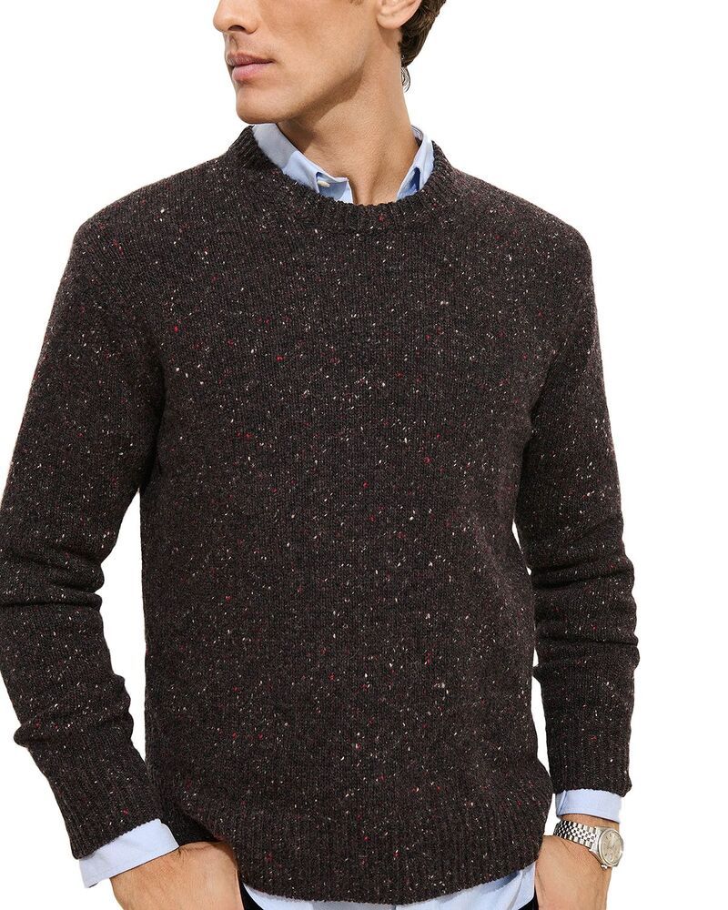 アレックスミル メンズ アウター ニット・セーター クルーネック Alex Mill Donegal Crewneck Sweater Pinot Noir